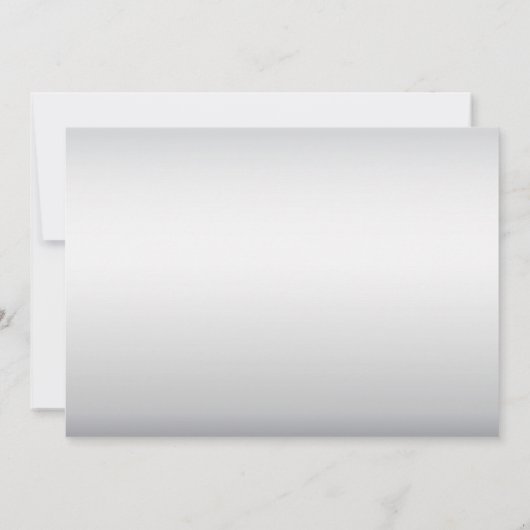 Pink Silver White Floral Save the Date (Rückseite)