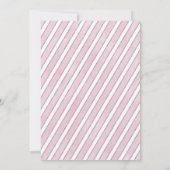 Pink Silver Woodland Onederland First Birthday Inv Einladung (Rückseite)