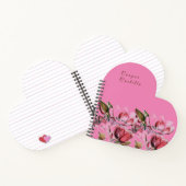 Pink Simple Beruflich Calligraphy Magnolias Notizblock (Innenseite)
