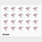 Pink Simple Cherry Blüten Danke Stickers (Blatt)