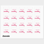 Pink Simple Deko Chic Wedding Stickers (Blatt)