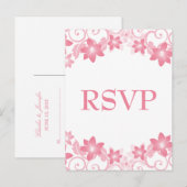 Pink Simple Floral UAWG Postkarte (Vorne/Hinten)