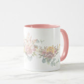 Pink Simple Modern farbenfrohe Blume für sie Tasse (VorderseiteRechts)