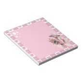Pink Simple Niedlich Anime Boho Notepad Notizblock (angewinkelt)