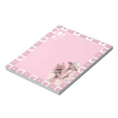 Pink Simple Niedlich Anime Boho Notepad Notizblock (Rotiert)