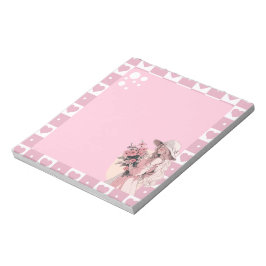 Pink Simple Niedlich Anime Boho Notepad Notizblock
