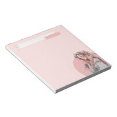 Pink Simple Niedlich Anime Boho Notepad Notizblock (angewinkelt)