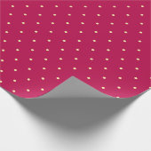 Pink Simple Polka dots Pattern Geschenkpapier (Ecke)