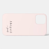 Pink Simple Script Name elegant personalisiert Case-Mate iPhone Hülle (Rückseite (Horizontal))
