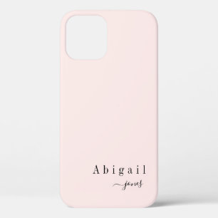 Pink Simple Script Name elegant personalisiert Case-Mate iPhone Hülle