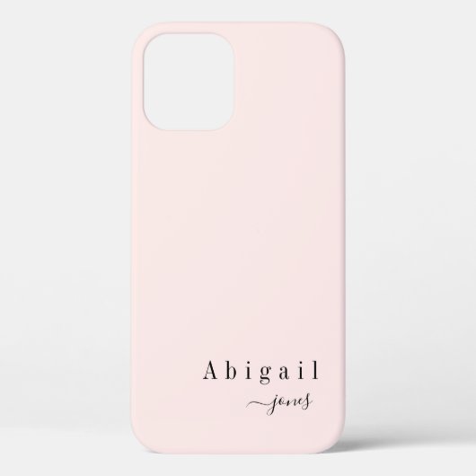 Pink Simple Script Name elegant personalisiert Case-Mate iPhone Hülle (Rückseite)