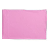 Pink Single Standard Pillowcase Kissenbezug (Rückseite)