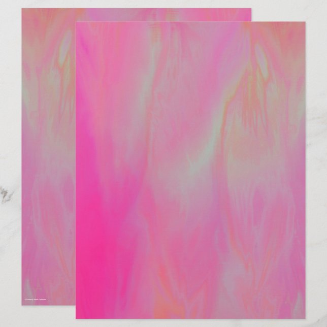 Pink Skies Scrapbook Paper 2-Sided Page (Vorne/Hinten)