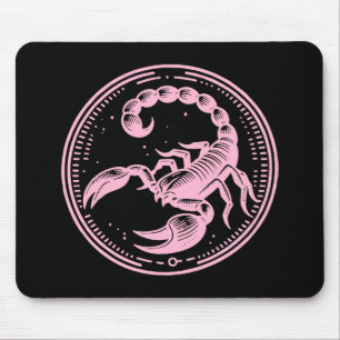 Pink Skorpion Astrologie Sternzeichen Skorpion Mousepad