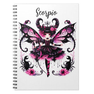 Pink Skorpion Astrologie Sternzeichen Skorpion Notizblock