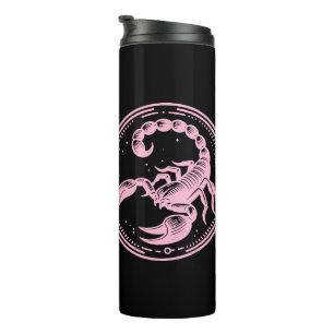 Pink Skorpion Astrologie Sternzeichen Skorpion Thermosbecher