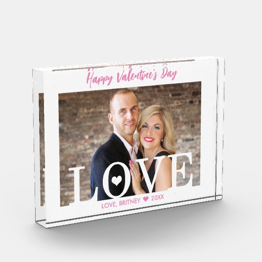 Pink-Skript | Moderne Briefe - Foto für große LIEB (Links)