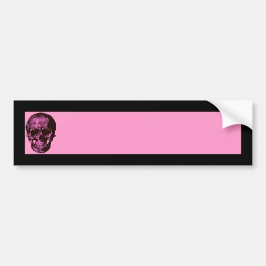 Pink Skull Autoaufkleber (Vorne)