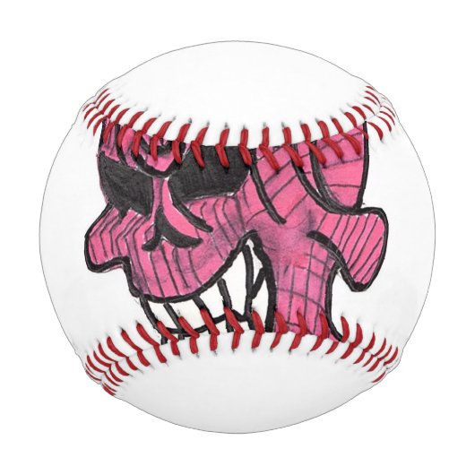 Pink Skull Baseball (Rückseite)