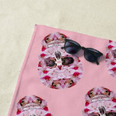 Pink Skull Beach Handtuch (Beispiel)