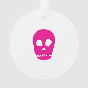 Pink Skull Butterfly Akryllische Ornamente
