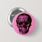 Pink Skull Button (Vorne & Hinten)
