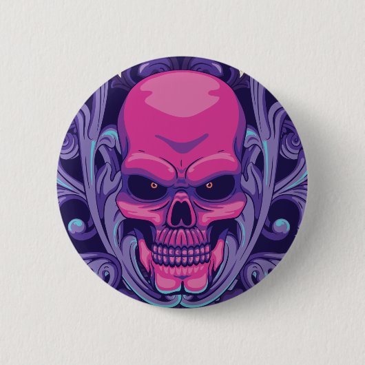 Pink Skull Button (Vorderseite)