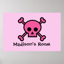 Pink Skull Custom Emo Schlafzimmer