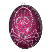Pink Skull Dart Board Dartscheibe (Vorderseite rechts)