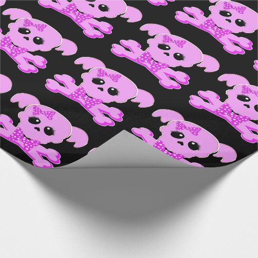 Pink Skull Geschenkpapier (Ecke)