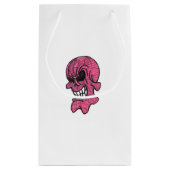 Pink Skull Geschenktasche Kleine Geschenktüte (Rückseite)