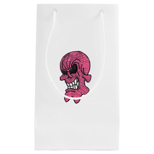 Pink Skull Geschenktasche Kleine Geschenktüte (Vorderseite)
