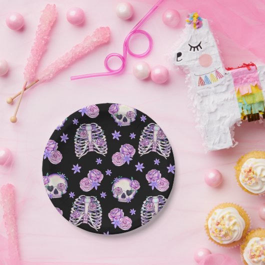 Pink Skull Halloween Paper Teller (Party)