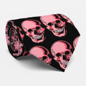 Pink Skull Krawatte (Gerollt)