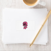 Pink Skull Labels Adressaufkleber (Insitu)