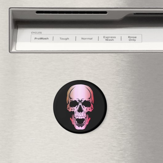 Pink Skull Magnet (In Situ (Geschirrspüler))
