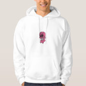 Pink Skull Men's Basic Hooded Hoodie (Vorderseite)
