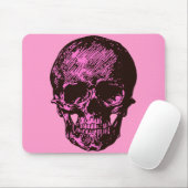 Pink Skull Mousepad (Mit Mouse)