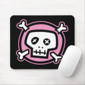 Pink Skull Mousepad (Mit Mouse)