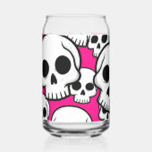 Pink Skull Pattern Dosenglas (Vorderseite)