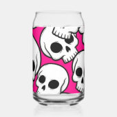 Pink Skull Pattern Dosenglas (Rückseite)