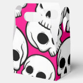 Pink Skull Pattern Favor Box Geschenkschachtel (Geöffnet)