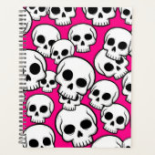 Pink Skull Pattern Planner Planer (Vorderseite)
