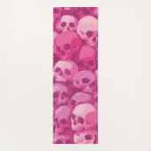 Pink Skull Pattern Pop Art Illustration Yogamatte (Rückseite)