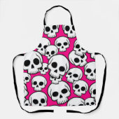 Pink Skull Pattern Schürze (Vorderseite)