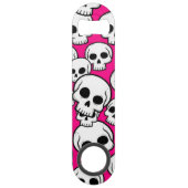 Pink Skull Pattern Stainless Steel Bottle Opener Speed Flaschenöffner (Rückseite)