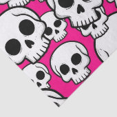 Pink Skull Pattern Tissue Paper Seidenpapier (Ausschnitt)