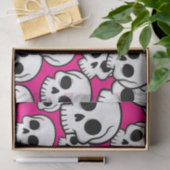 Pink Skull Pattern Tissue Paper Seidenpapier (Geschenk)