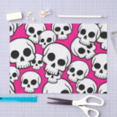 Pink Skull Pattern Tissue Paper Seidenpapier (Handwerk)