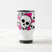 Pink Skull Pattern Travel/Commuter Mug Reisebecher (Mittel)